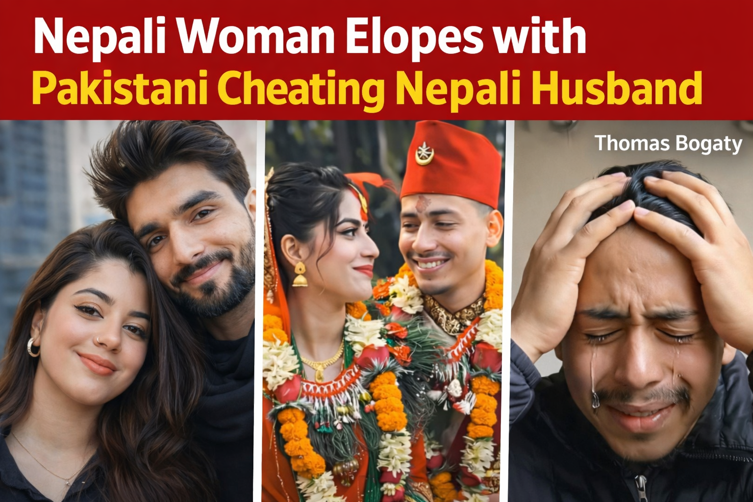 Nepali woman elopes with Pakistani cheating Nepali husband