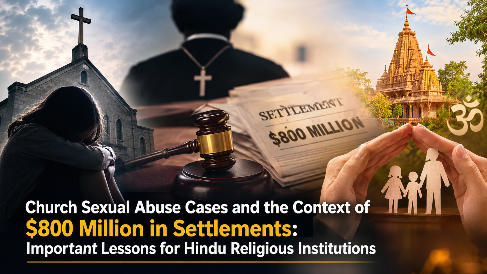 Church Sexual Abuse Cases and the Context of $800 Million in Settlements: Important Lessons for Hindu Religious Institutions